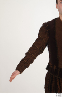  Photos Man in Historical Dress 23 16th century Historical clothing arm brown suit sleeve 0003.jpg